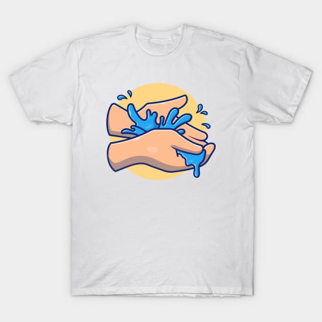 Washing hand cartoon 8 T-Shirt by Catalyst Labs